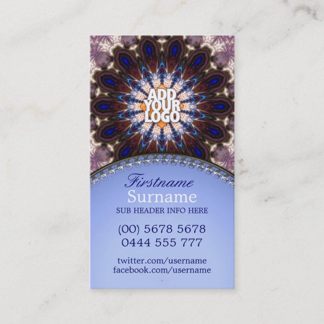 Dream Spirit Native Energy New Age Business Card Visitenkarte (Vorderseite)