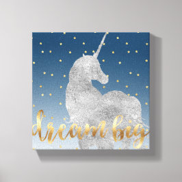 Dream Stars Unicorn Leinwanddruck