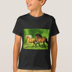 Dream Team Isländisch Pferde laufen T-Shirt