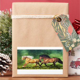 Dream Team-Isländisch Pferde Rechteckiger Aufkleber