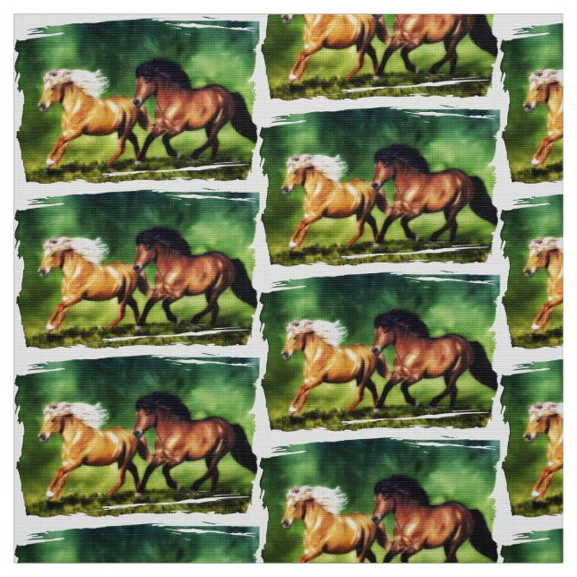 Dream Team-Isländisch Pferde Stoff (Muster)