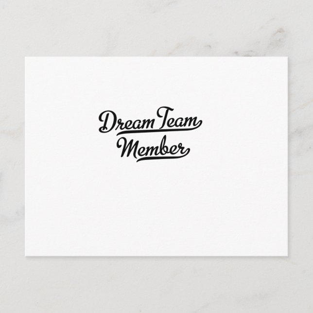 Dream Team Member Postkarte (Vorderseite)