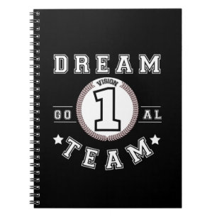 Dream Team One Vision One Goal Teamwork Office Notizblock