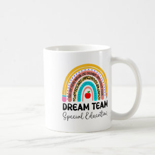 Dream Team Sonderpädagogik Boho Regenbogen Leopard Kaffeetasse