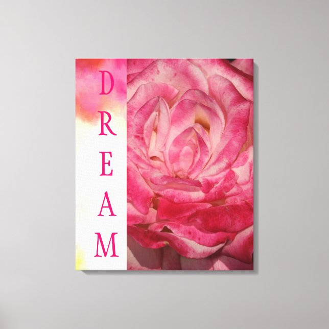 DREAM Watercolor Leinwand Wrap (Vorderseite)