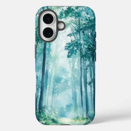 Dream Watercolor Misty Forest Phone Case