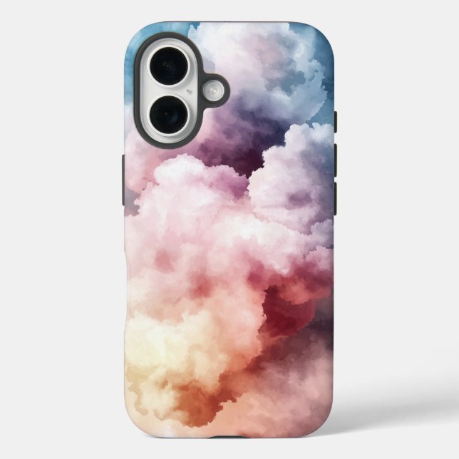 Dream Watercolr Sunset Bloom Phone Case (Rückseite)