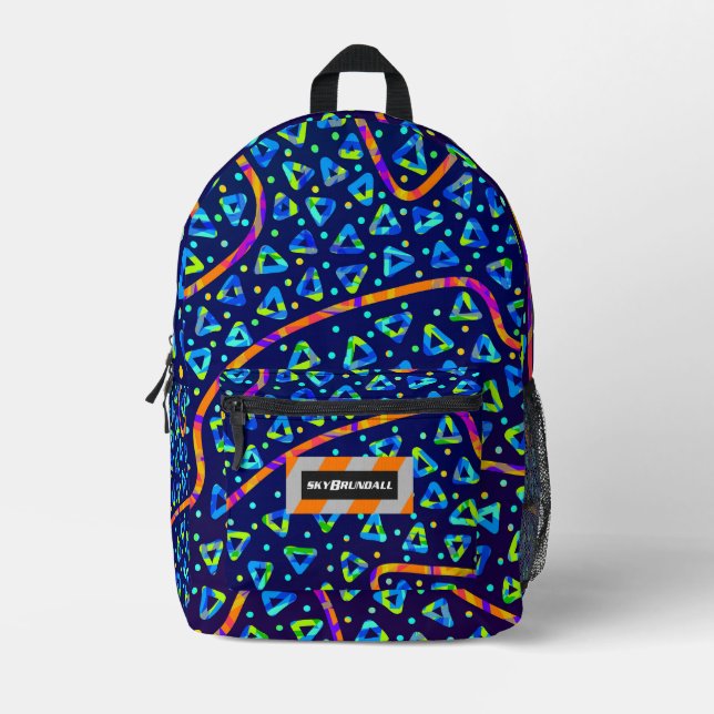Dream Wave Festival - Elektrischer Zerfall 1 Bedruckter Rucksack (Vorderseite)
