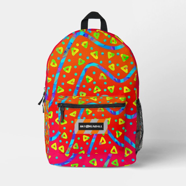 Dream Wave Festival - Warm Candy Rain Bedruckter Rucksack (Vorderseite)