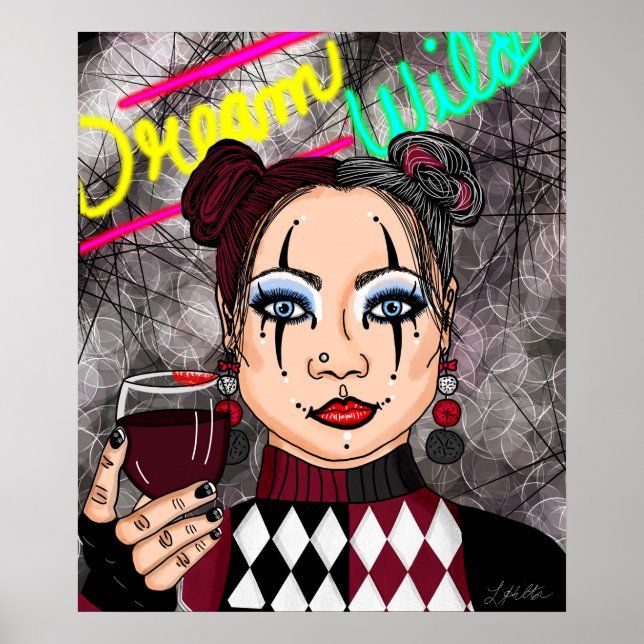 Dream Wild | Goth Lady Poster (Vorne)