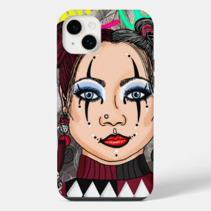 Dream Wild   Gothic Harlequin Jester Girl iPhone 14 Plus Hülle