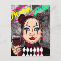 Dream Wild | Gothic Harlequin Jester Girl