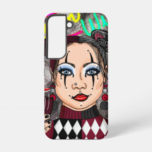 Dream Wild Gothic Harlequin Jester Girl Samsung Galaxy Hülle