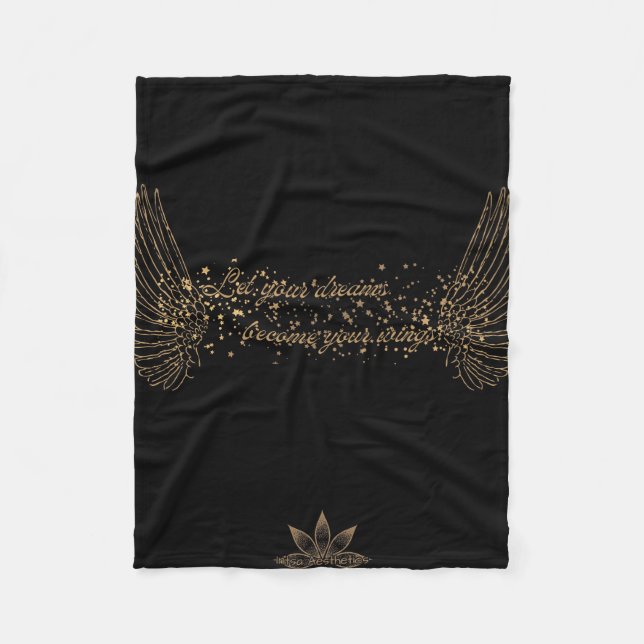 Dream Wings Fleece Blanket (Vorderseite)