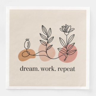 Dream. Work. Repeat Serviette