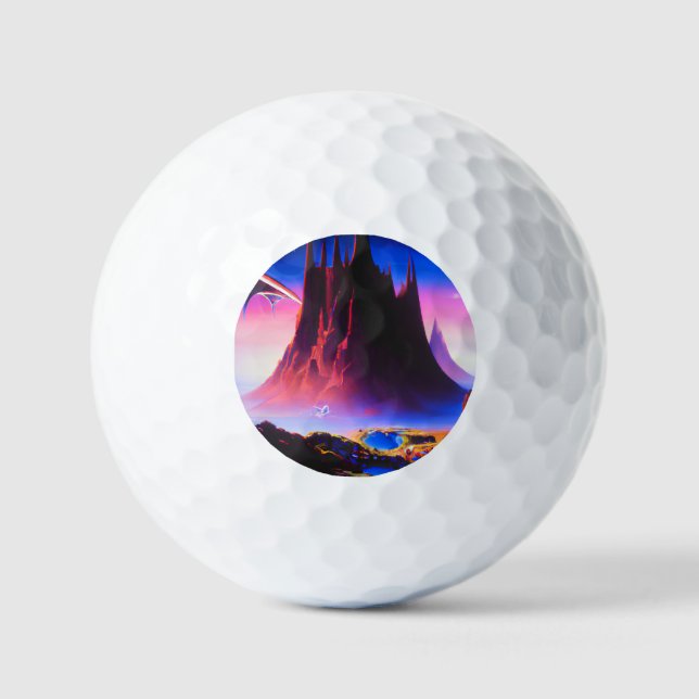 Dream World Oil Painting Golfball (Vorderseite)