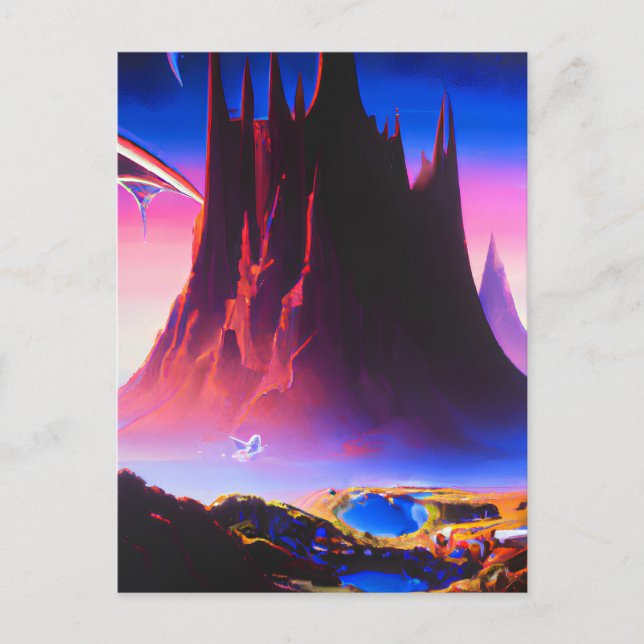 Dream World Oil Painting Postkarte (Vorderseite)