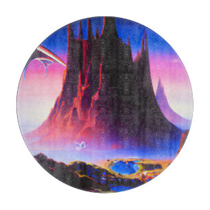 Dream World Oil Painting Schneidebrett