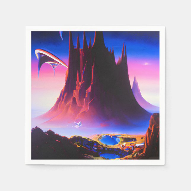 Dream World Oil Painting Serviette (Vorderseite)