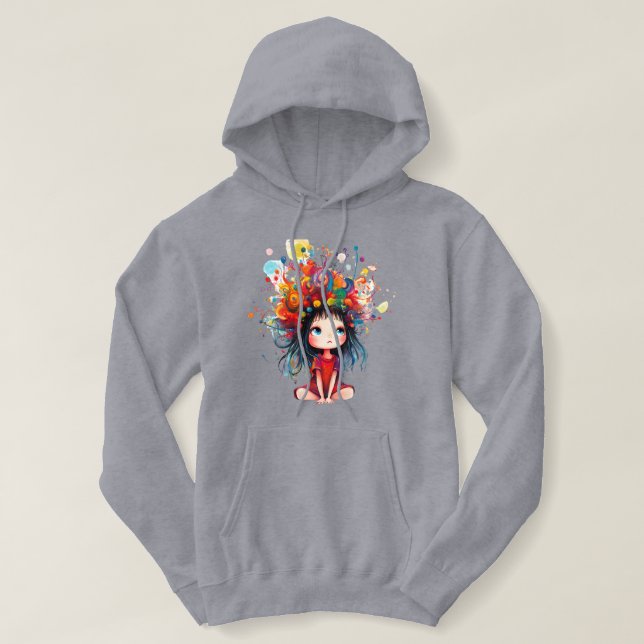 DreamBloom: Farbe für den Geist Hoodie (Design vorne)