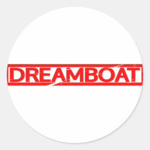 Dreamboat-Briefmarke Runder Aufkleber
