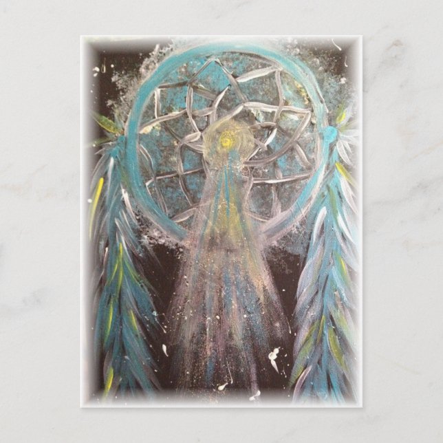 Dreamcatcher Angel Postkarte (Vorderseite)
