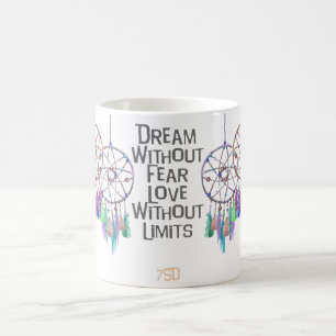 Dreamcatcher Aquarell-Zitat Kaffeetasse
