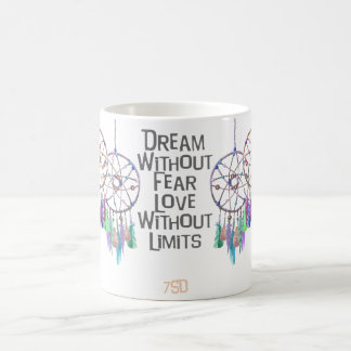 Dreamcatcher Aquarell-Zitat Kaffeetasse
