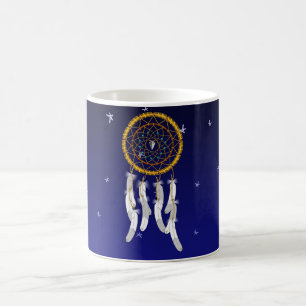 Dreamcatcher--Blaue Türkis Yoga Matte Kaffeetasse