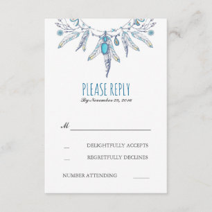 Dreamcatcher boho Hochzeit rsvp