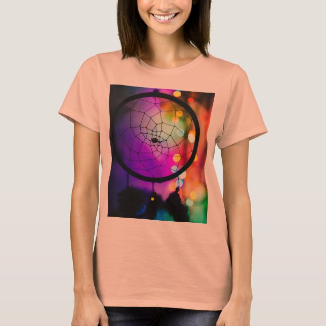 Dreamcatcher Colorful Bokeh T-Shirt (Vorderseite)