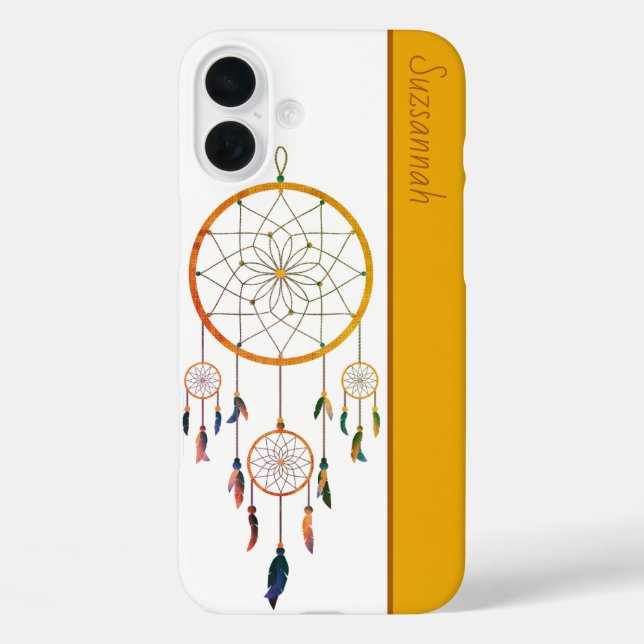 Dreamcatcher Colorful Feathers Boho Individuelle N Case-Mate iPhone Hülle (Rückseite)