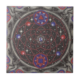 dreamcatcher des inneren Raumes Fliese
