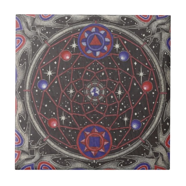 dreamcatcher des inneren Raumes Fliese (Vorderseite)