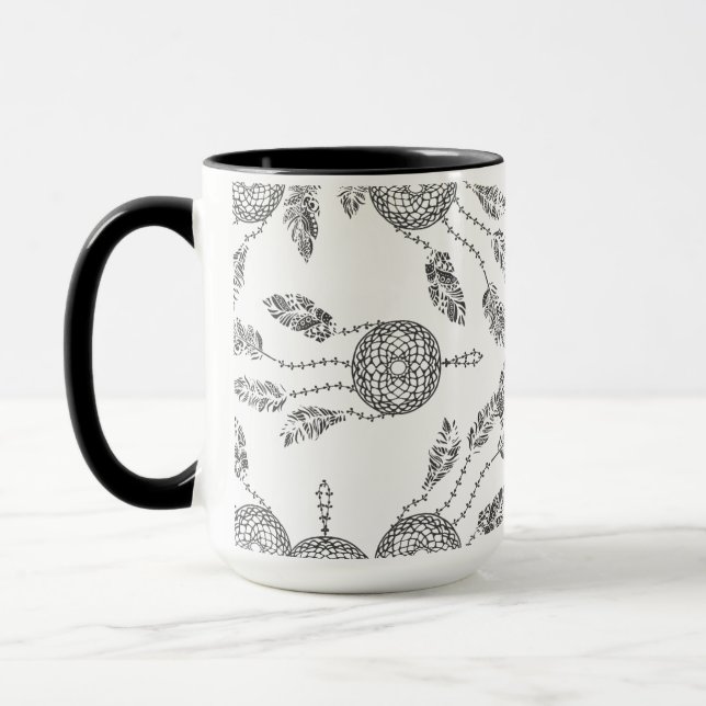 Dreamcatcher-Design Tasse (Links)