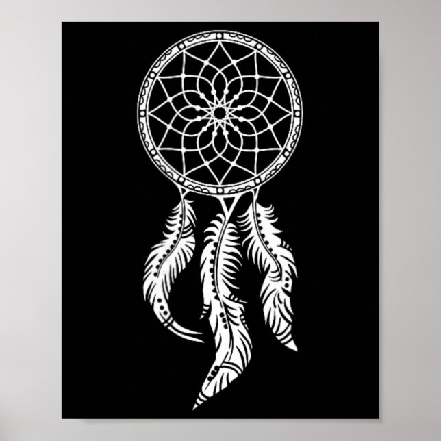 Dreamcatcher, Dream Catcher, Glücksbringer, Amerik Poster (Vorne)