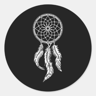 Dreamcatcher, Dream Catcher, Glücksbringer, Amerik Runder Aufkleber