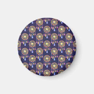 Dreamcatcher Federn Wasserfarbe Nahtlose Textur Magnet