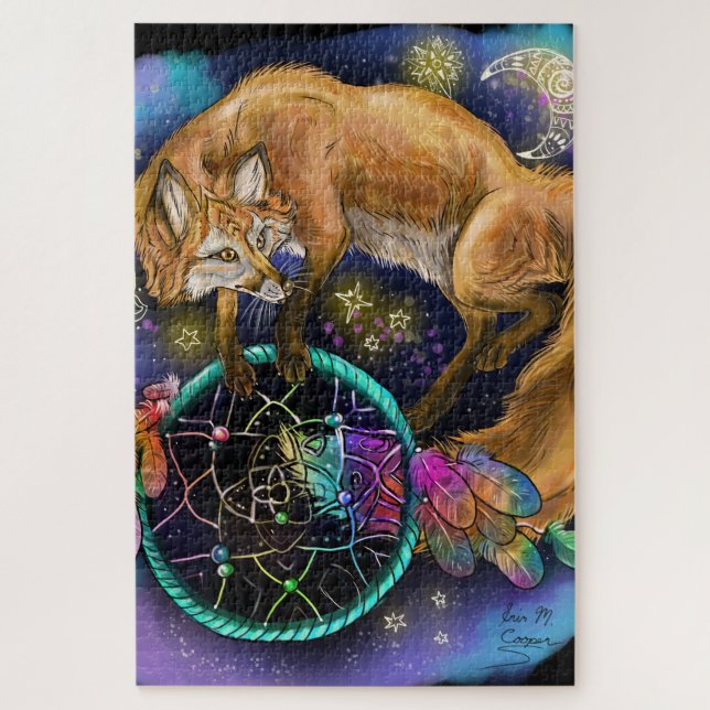 Dreamcatcher Fox Puzzle (Vertikal)