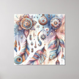 Dreamcatcher in einem Bohemischen Thema Leinwanddruck