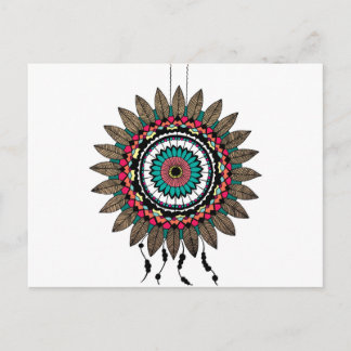 Dreamcatcher Mandala Postkarte