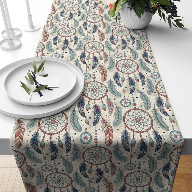 Dreamcatcher Muster Tischläufer - Tribal Charm (Dreamcatcher Pattern Table Runner – Tribal Charm)