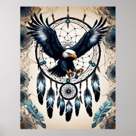 Dreamcatcher Native American Poster