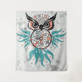 Dreamcatcher Owl Wandteppich