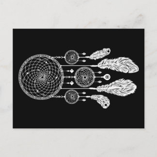 Dreamcatcher - Postcard (schwarz) Postkarte