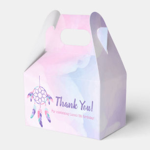 Dreamcatcher rosa lila aquamarines geschenkschachtel