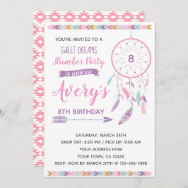 Dreamcatcher Schlummer-Party Einladung