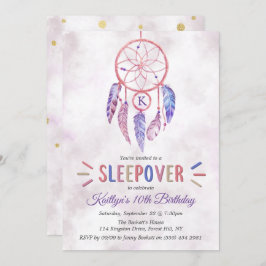 Dreamcatcher Sleepover Geburtstagsparty Einladunge Einladung