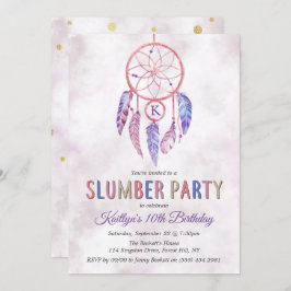 Dreamcatcher Slumber Party Einladung zum Geburtsta