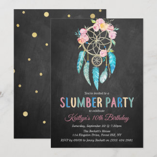 Dreamcatcher Slumber Party jeden Geburtstag Einladung